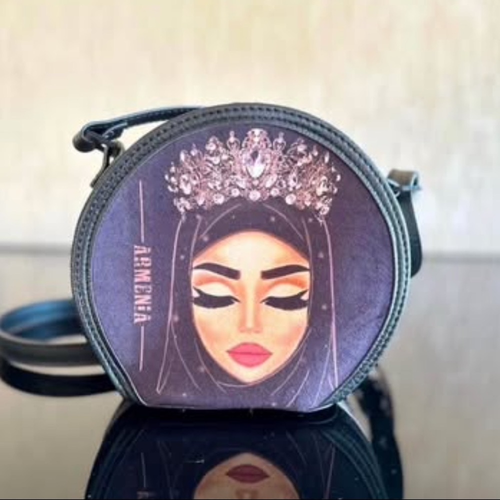 Black Artistic Crossbody Bag